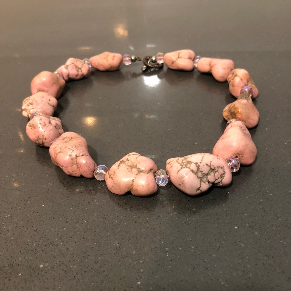 Pink Rock Chunky Necklace